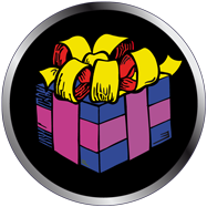 gobos in quadricromia con grafica natalizia