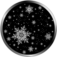 Fiocchi di neve, immagine natalizia per proiezione durante le festivita'