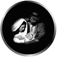 Sacra Famiglia, gobo in scala di grigi standard Proietta