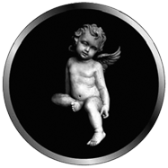 Angelo seduto, proiezioni statue e bassorilievi con gobo standard Proietta