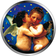 angioletti di raffaello, gobo per proiezione