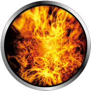 gobo con effetto fuoco