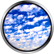 gobo con cielo nuvoloso