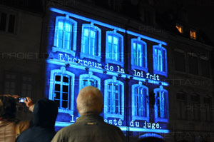 videomapping casa natale victor hugo