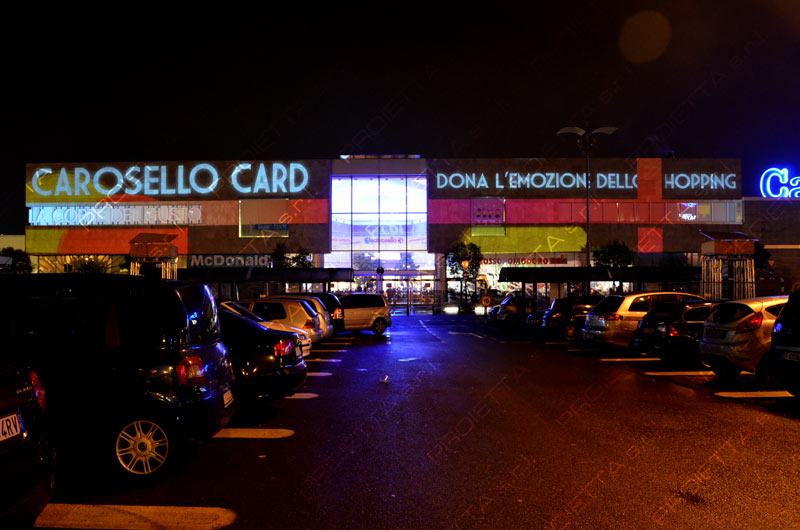 Videomapping promozione evento saldi