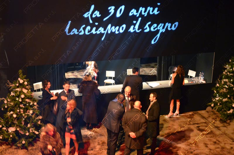 Proiezioni in interno per feste, celebrazioni, eventi