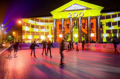 Illuminazione scenografica natalizia al comune di como