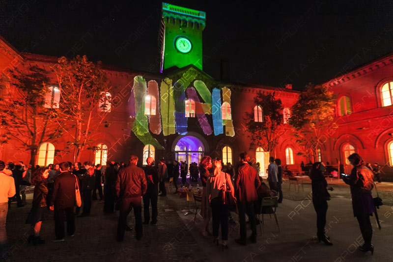 light design e image mapping con proiettori Proietta 