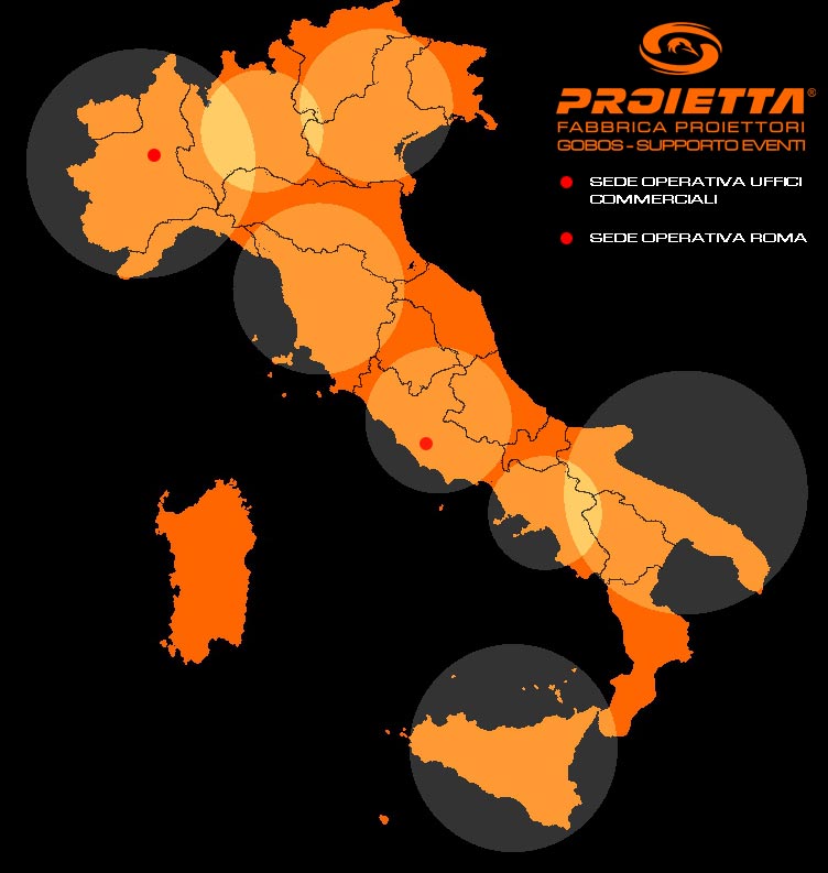 sedi operative fabbrica proiettori proietta