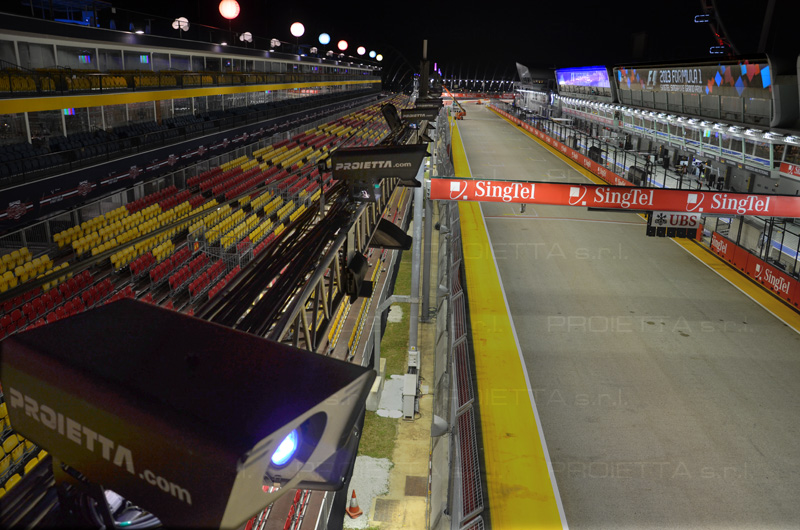 illuminazione gran premio singapore
